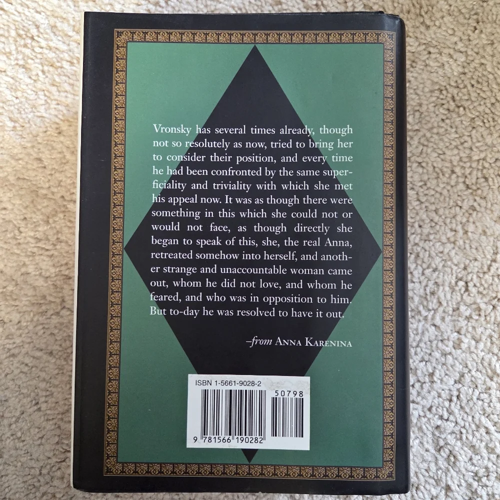 Anna Karenina by Leo Tolstoy 1997 Barnes and Noble Classics Hardcover